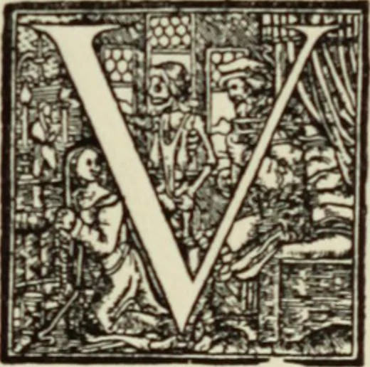 An illustration from Early woodcut initials : containing over thirteen hundred reproductions of ornamental letters of the fifteenth and sixteenth centuries, 1908, leaf 276