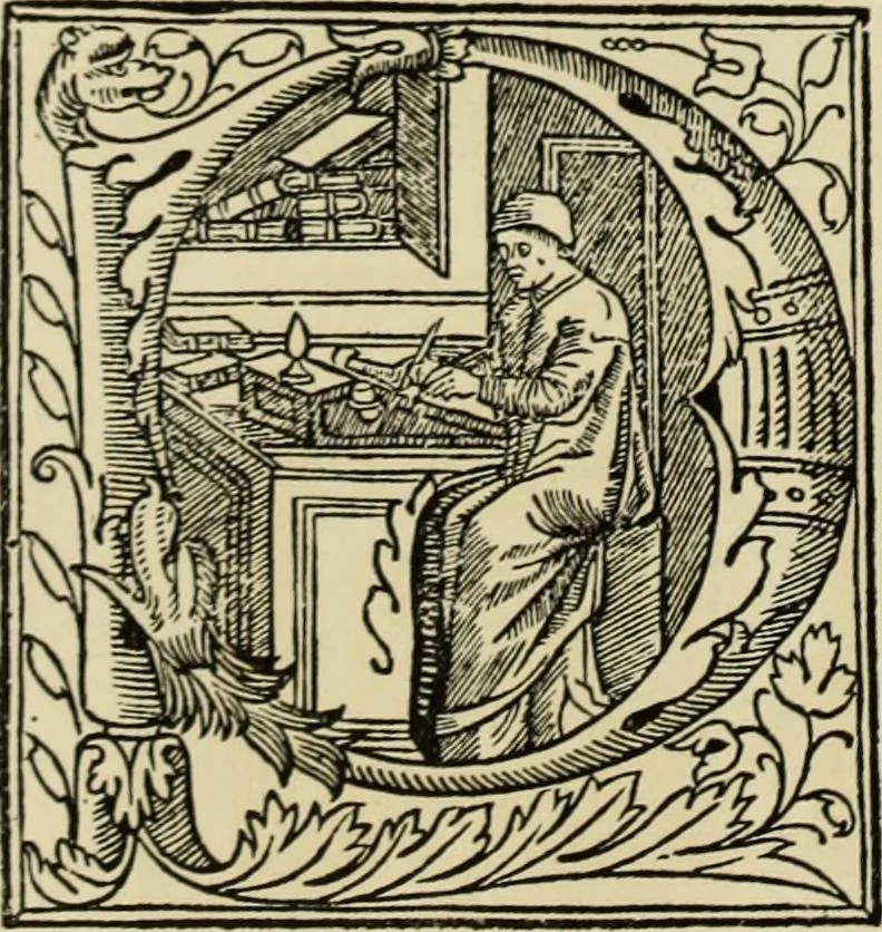 An illustration from Early woodcut initials : containing over thirteen hundred reproductions of ornamental letters of the fifteenth and sixteenth centuries, 1908, leaf 277