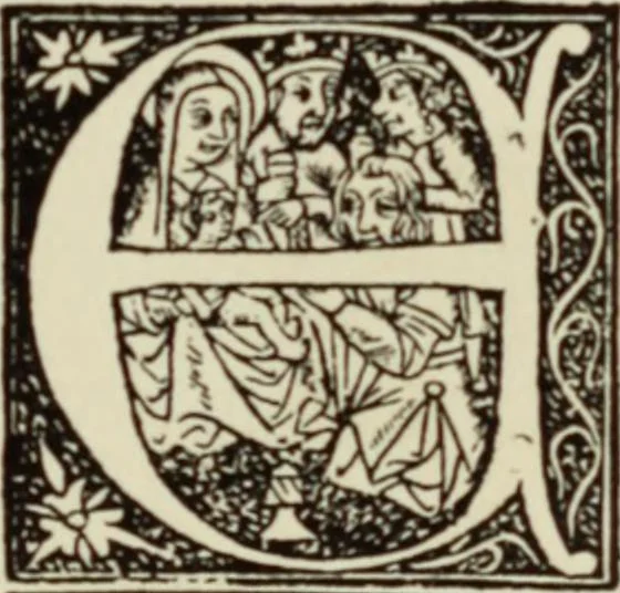 An illustration from Early woodcut initials : containing over thirteen hundred reproductions of ornamental letters of the fifteenth and sixteenth centuries, 1908, leaf 278