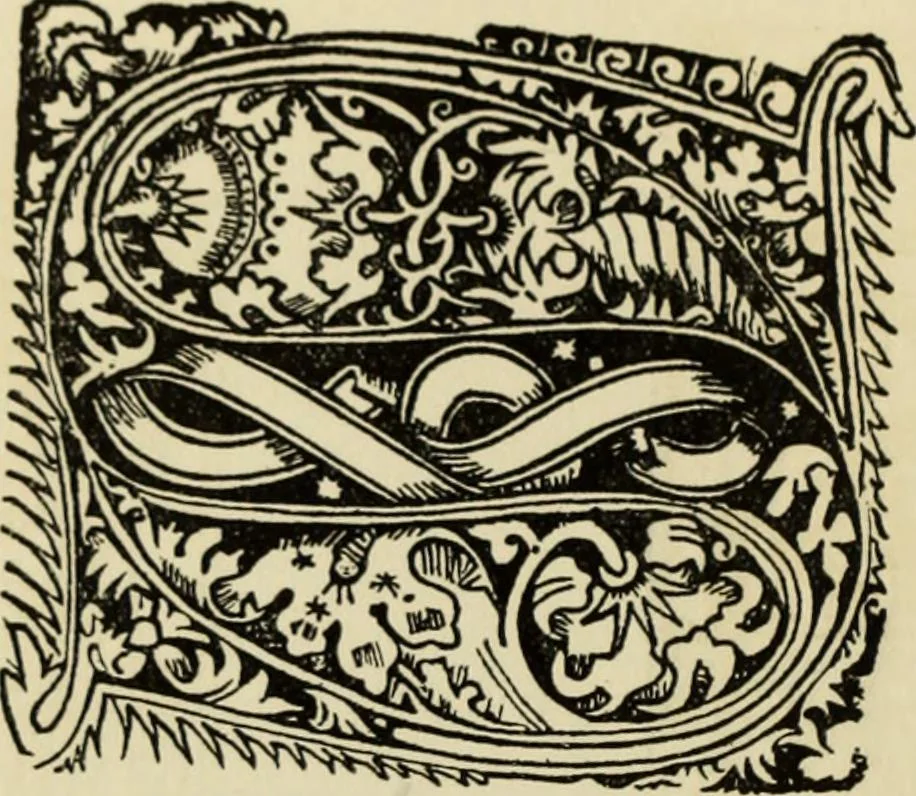 An illustration from Early woodcut initials : containing over thirteen hundred reproductions of ornamental letters of the fifteenth and sixteenth centuries, 1908, leaf 279