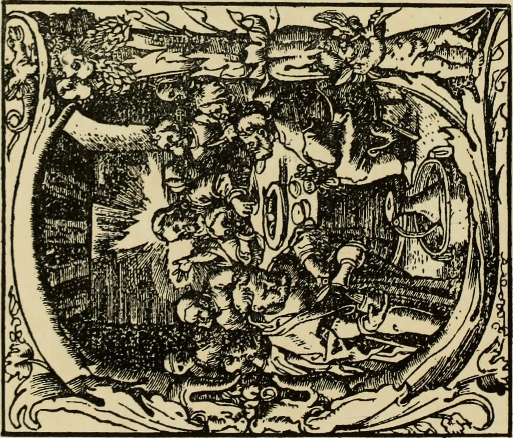 An illustration from Early woodcut initials : containing over thirteen hundred reproductions of ornamental letters of the fifteenth and sixteenth centuries, 1908, leaf 283