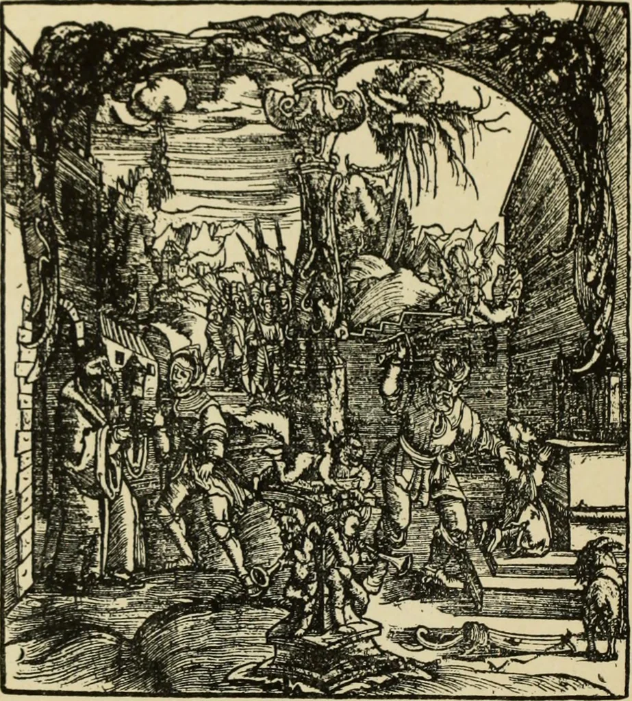 An illustration from Early woodcut initials : containing over thirteen hundred reproductions of ornamental letters of the fifteenth and sixteenth centuries, 1908, leaf 287