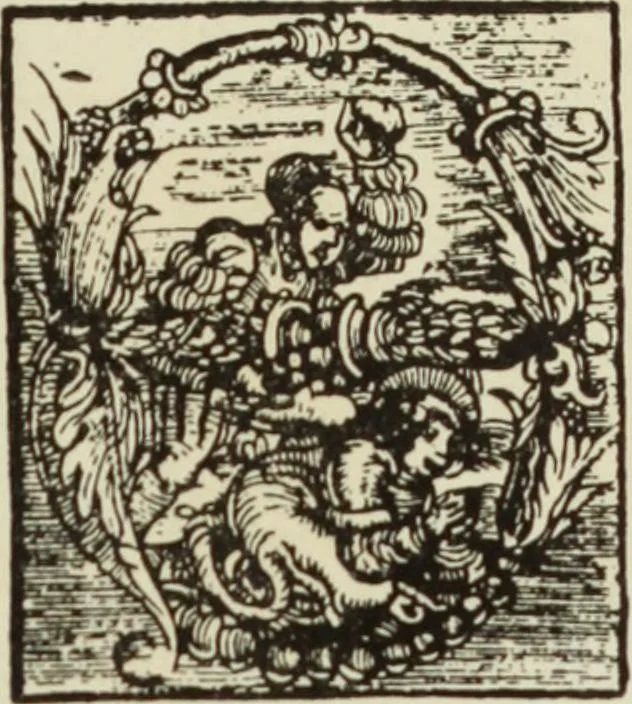 An illustration from Early woodcut initials : containing over thirteen hundred reproductions of ornamental letters of the fifteenth and sixteenth centuries, 1908, leaf 288