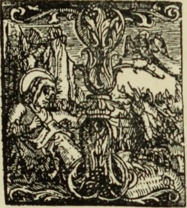 An illustration from Early woodcut initials : containing over thirteen hundred reproductions of ornamental letters of the fifteenth and sixteenth centuries, 1908, leaf 288