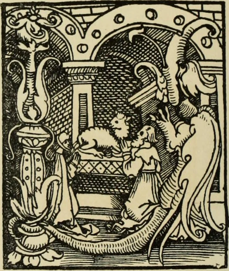 An illustration from Early woodcut initials : containing over thirteen hundred reproductions of ornamental letters of the fifteenth and sixteenth centuries, 1908, leaf 289