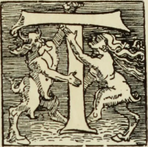 An illustration from Early woodcut initials : containing over thirteen hundred reproductions of ornamental letters of the fifteenth and sixteenth centuries, 1908, leaf 290