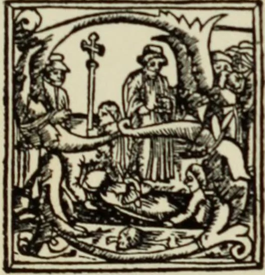 An illustration from Early woodcut initials : containing over thirteen hundred reproductions of ornamental letters of the fifteenth and sixteenth centuries, 1908, leaf 290