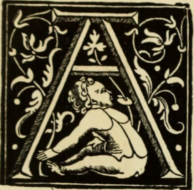An illustration from Early woodcut initials : containing over thirteen hundred reproductions of ornamental letters of the fifteenth and sixteenth centuries, 1908, leaf 291