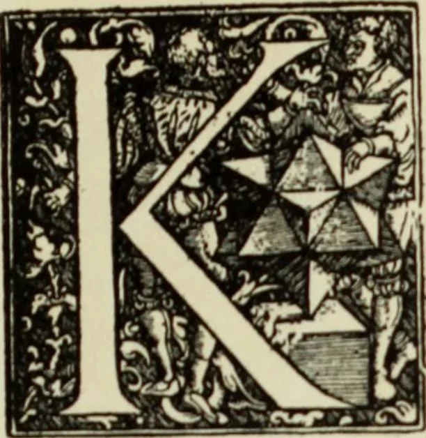 An illustration from Early woodcut initials : containing over thirteen hundred reproductions of ornamental letters of the fifteenth and sixteenth centuries, 1908, leaf 294