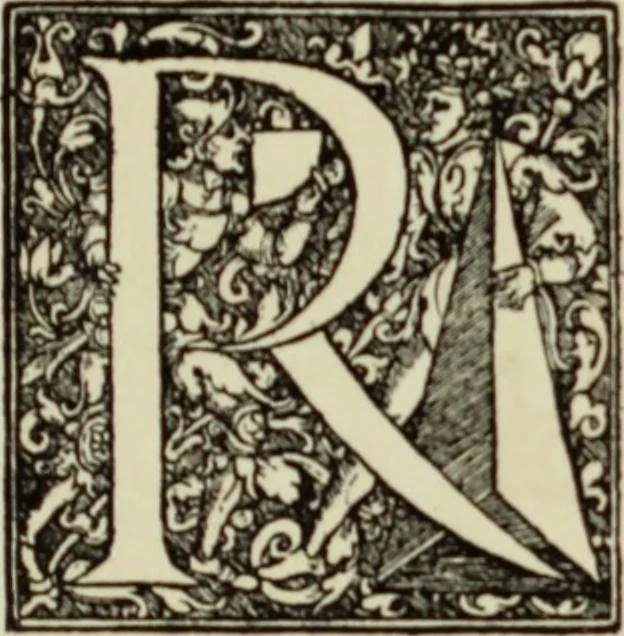 An illustration from Early woodcut initials : containing over thirteen hundred reproductions of ornamental letters of the fifteenth and sixteenth centuries, 1908, leaf 294