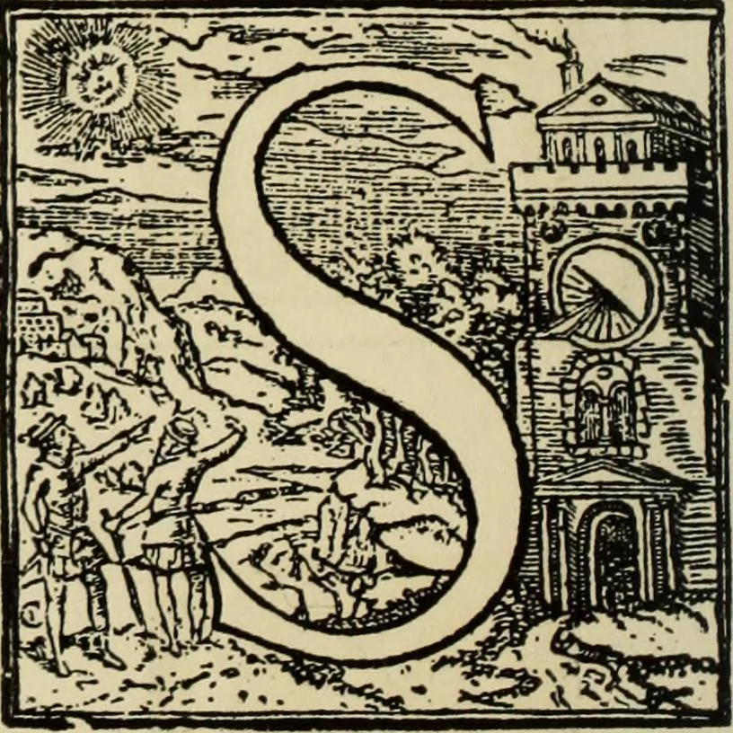 An illustration from Early woodcut initials : containing over thirteen hundred reproductions of ornamental letters of the fifteenth and sixteenth centuries, 1908, leaf 297