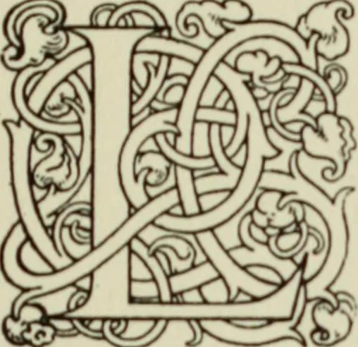 An illustration from Early woodcut initials : containing over thirteen hundred reproductions of ornamental letters of the fifteenth and sixteenth centuries, 1908, leaf 54