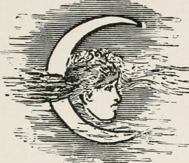 An illustration from Earthology; humanity characterized by the earth, sun, and zodiac, with prognostications from the moon, 1901, leaf 109