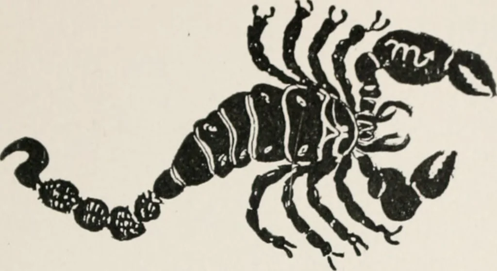 An illustration from Earthology; humanity characterized by the earth, sun, and zodiac, with prognostications from the moon, 1901, leaf 143