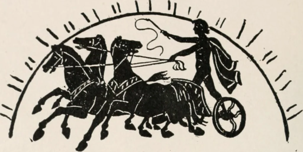 An illustration from Earthology; humanity characterized by the earth, sun, and zodiac, with prognostications from the moon, 1901, leaf 190