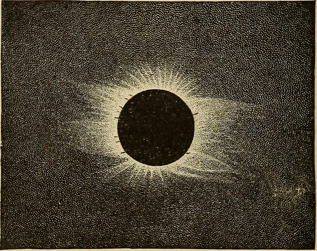 An illustration from The earth and sky; a primer of astronomy for young readers, 1898, leaf 136