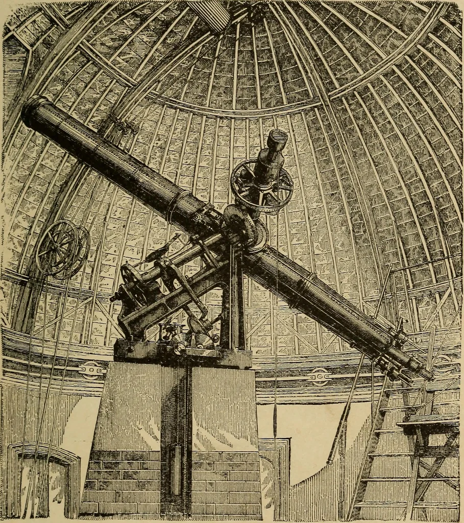 An illustration from The earth and sky; a primer of astronomy for young readers, 1898, leaf 143