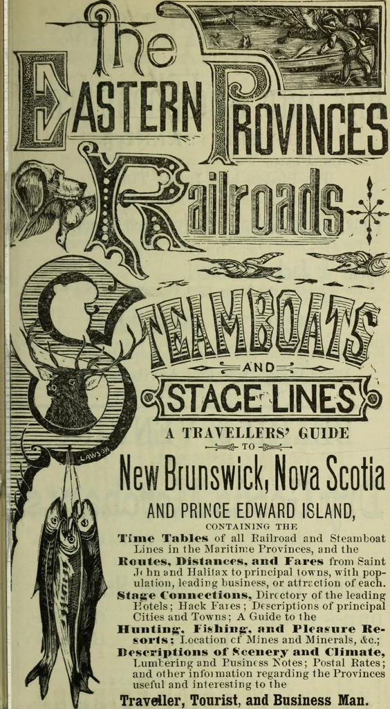 An illustration from The eastern provinces railroads, steamboats and stage lines. A travellers' guide to New Brunswick, Nova Scotia and Prince Edward Island ... May and June 1883, 1883, leaf 3