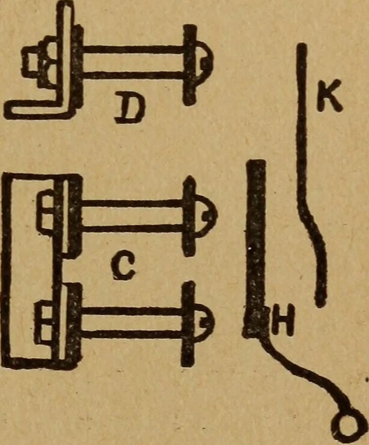 An illustration from Easy electrical experiments and how to make them;, 1918, leaf 110