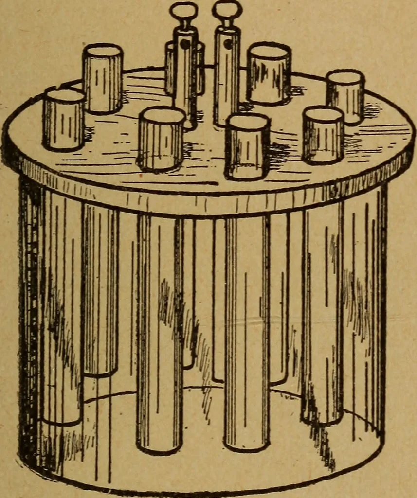 An illustration from Easy electrical experiments and how to make them;, 1918, leaf 126