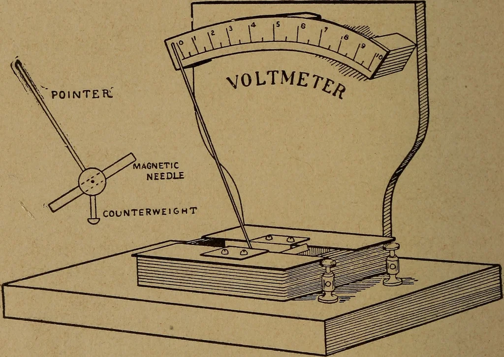 An illustration from Easy electrical experiments and how to make them;, 1918, leaf 133