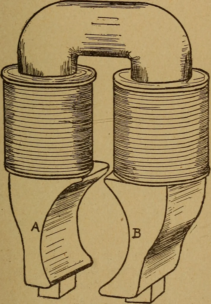 An illustration from Easy electrical experiments and how to make them;, 1918, leaf 152