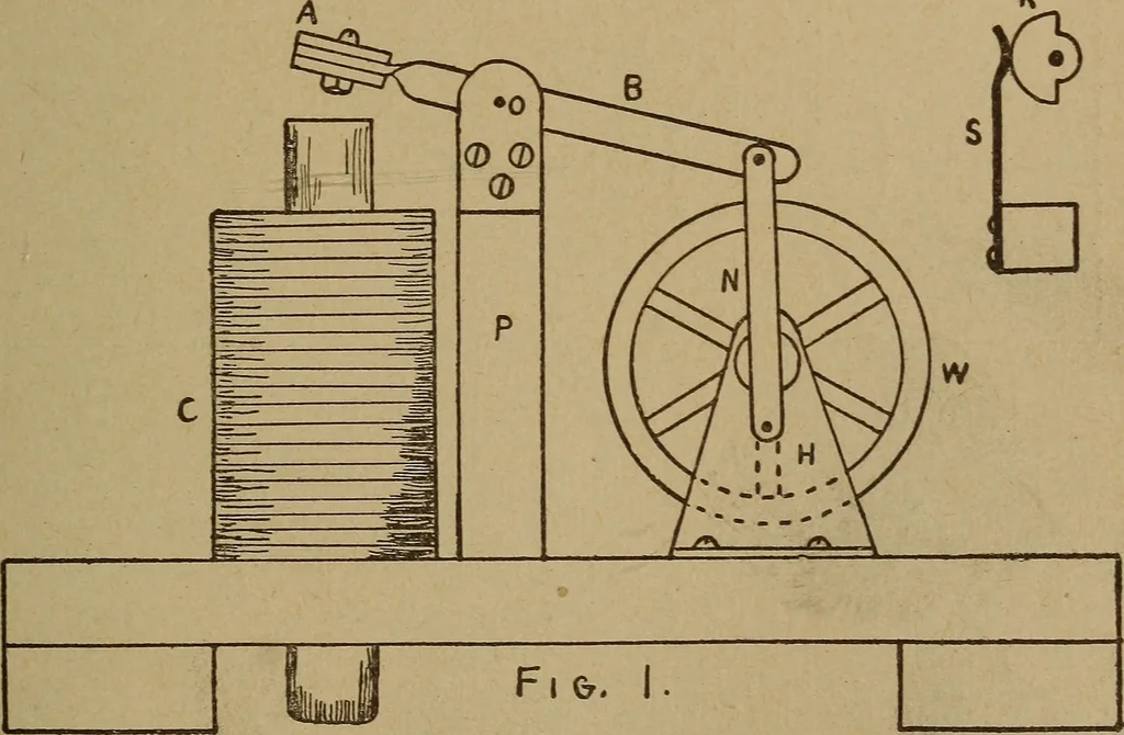 An illustration from Easy electrical experiments and how to make them;, 1918, leaf 184