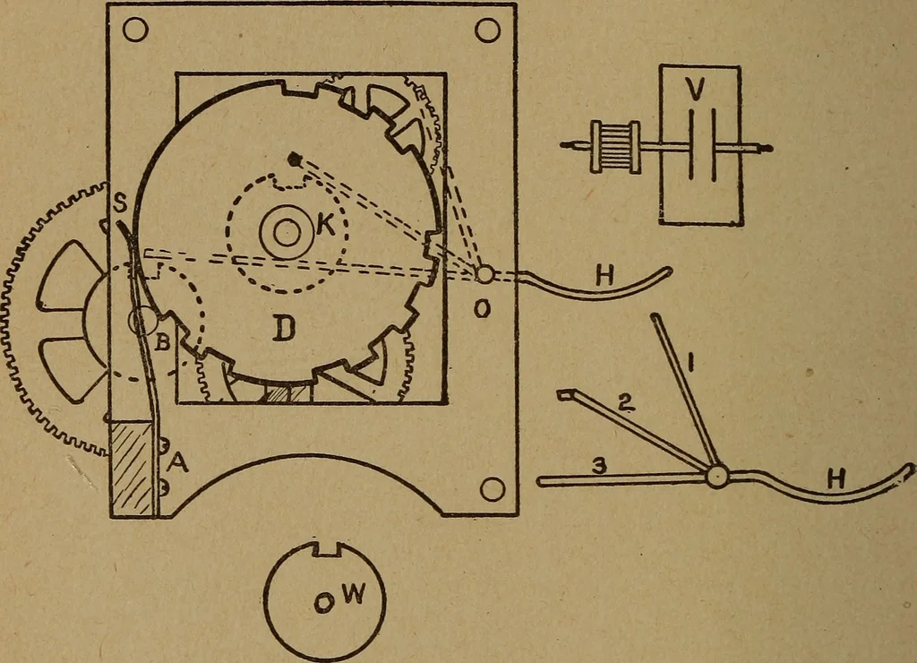 An illustration from Easy electrical experiments and how to make them;, 1918, leaf 191