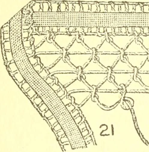 An illustration from Easy lessons for lace makers : fancy stitches illustrated showing clearly how to make all modern laces, 1901, leaf 10