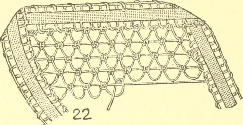 An illustration from Easy lessons for lace makers : fancy stitches illustrated showing clearly how to make all modern laces, 1901, leaf 10