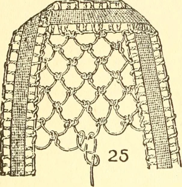 An illustration from Easy lessons for lace makers : fancy stitches illustrated showing clearly how to make all modern laces, 1901, leaf 11