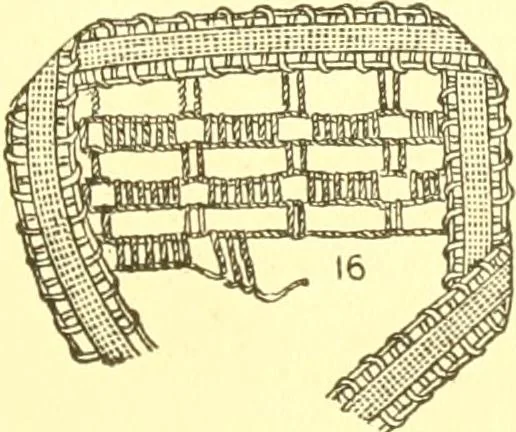 An illustration from Easy lessons for lace makers : fancy stitches illustrated showing clearly how to make all modern laces, 1901, leaf 8