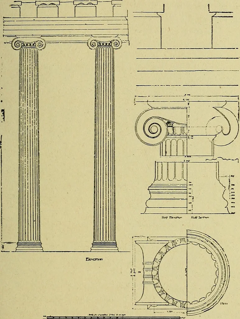 An illustration from Easy steps in architecture and architectural drawing .., 1915, leaf 22