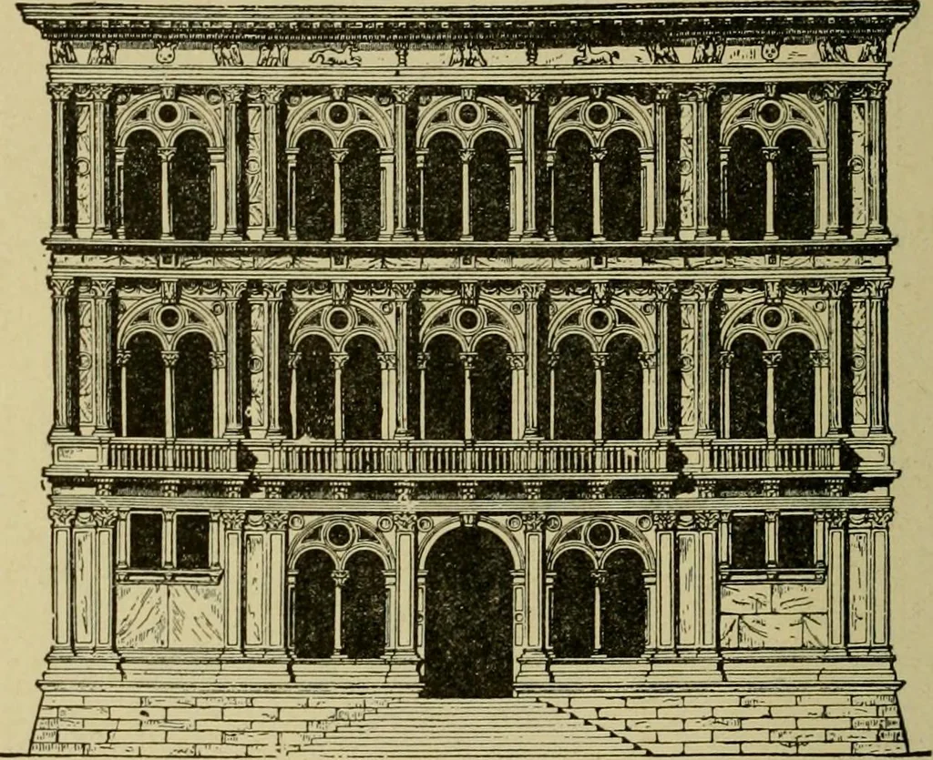 An illustration from Easy steps in architecture and architectural drawing .., 1915, leaf 261