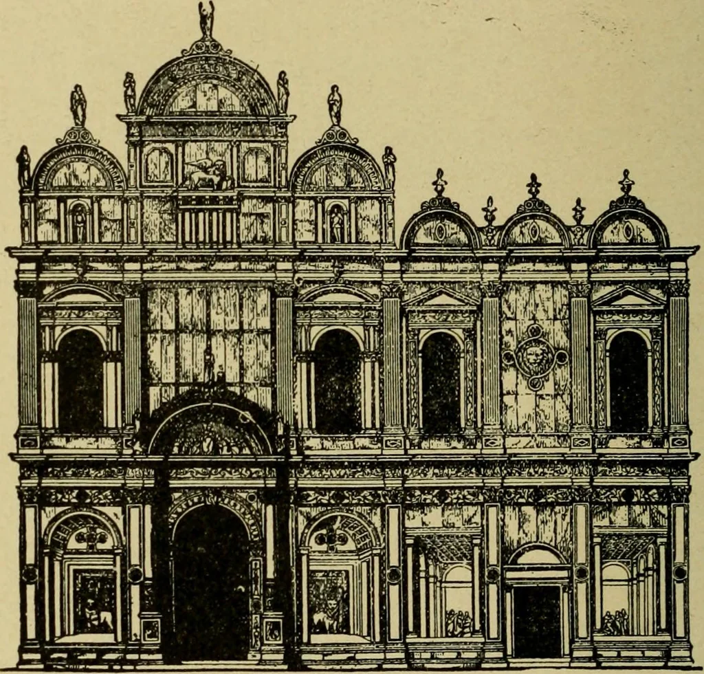 An illustration from Easy steps in architecture and architectural drawing .., 1915, leaf 263
