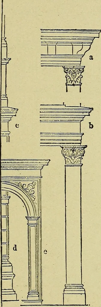 An illustration from Easy steps in architecture and architectural drawing .., 1915, leaf 276