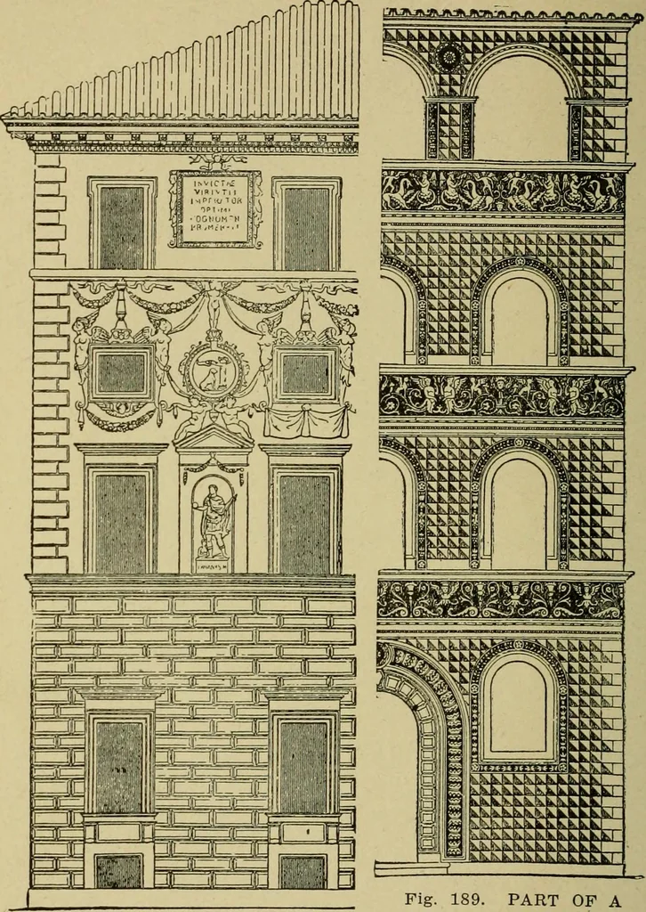 An illustration from Easy steps in architecture and architectural drawing .., 1915, leaf 299