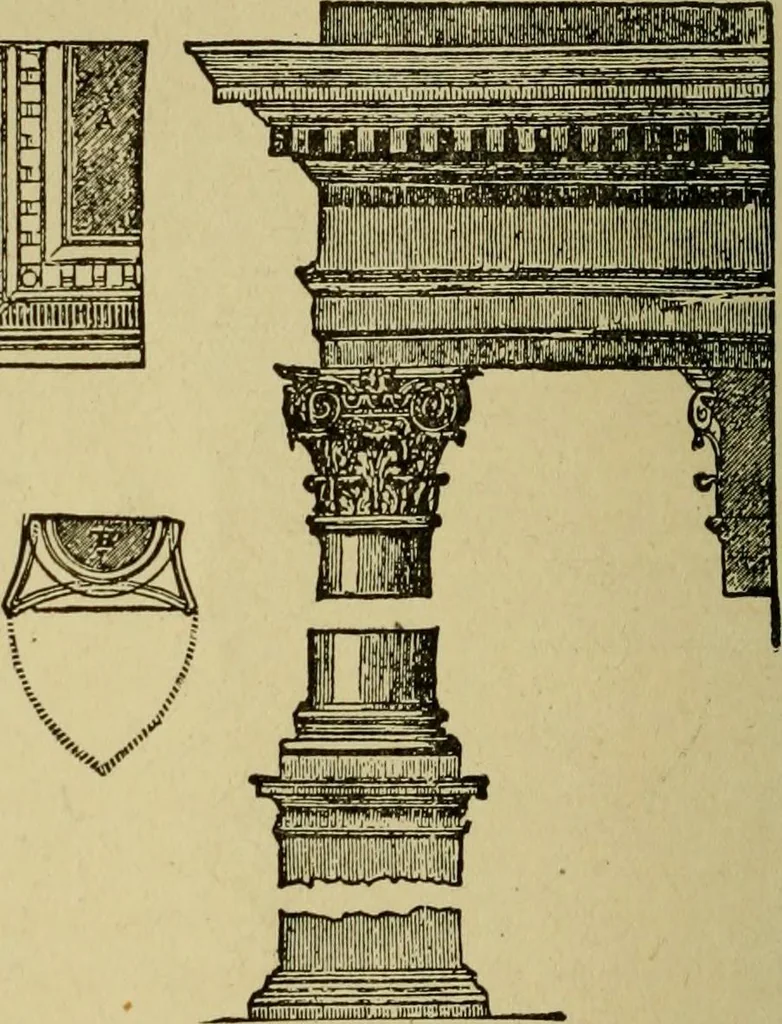 An illustration from Easy steps in architecture and architectural drawing .., 1915, leaf 33