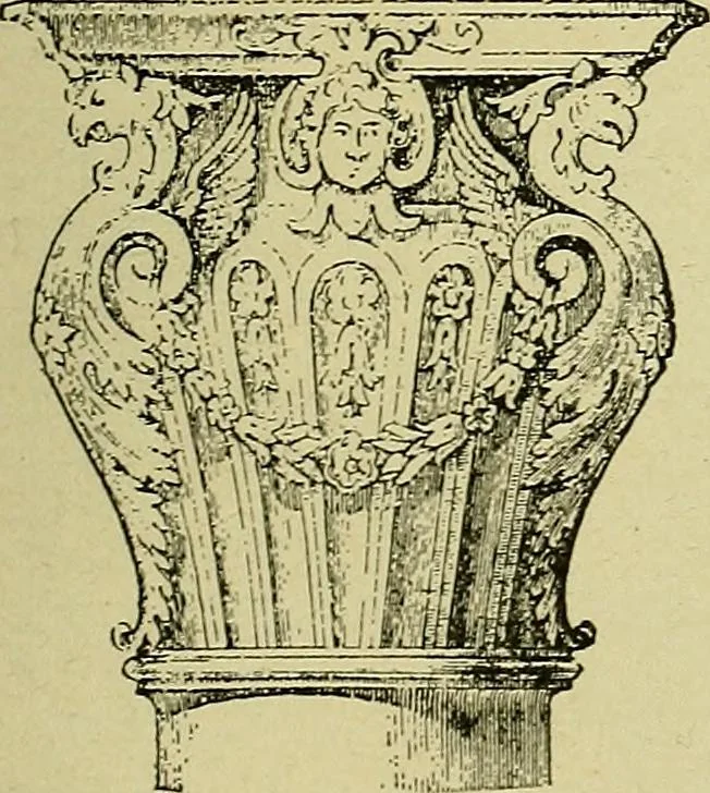 An illustration from Easy steps in architecture and architectural drawing .., 1915, leaf 336