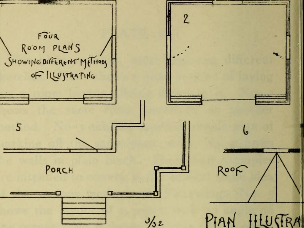 An illustration from Easy steps in architecture and architectural drawing .., 1915, leaf 383
