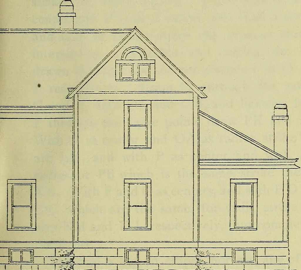 An illustration from Easy steps in architecture and architectural drawing .., 1915, leaf 464