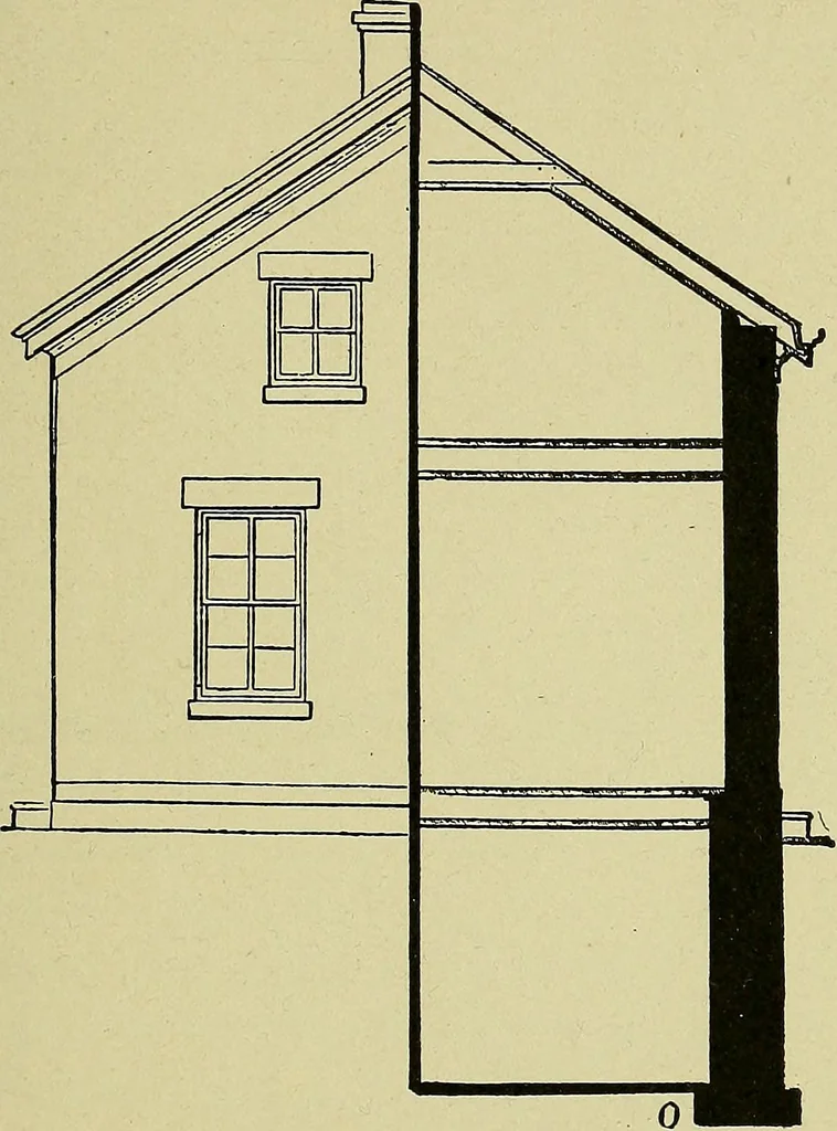 An illustration from Easy steps in architecture and architectural drawing .., 1915, leaf 506