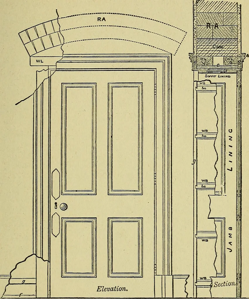 An illustration from Easy steps in architecture and architectural drawing .., 1915, leaf 552