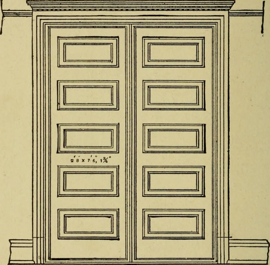 An illustration from Easy steps in architecture and architectural drawing .., 1915, leaf 557