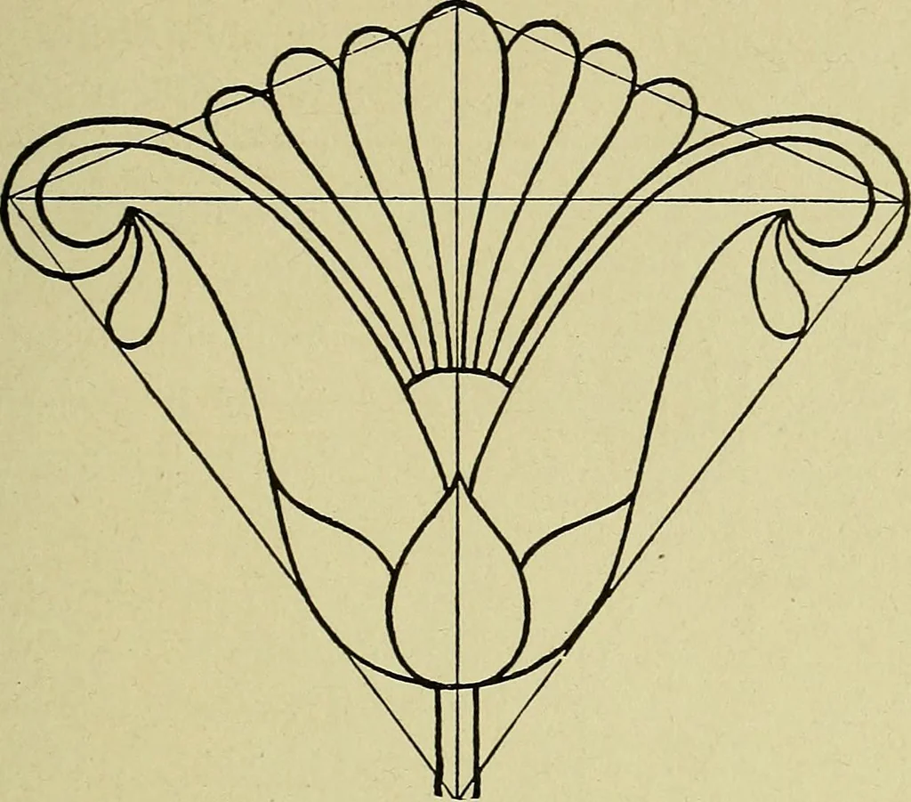 An illustration from Easy steps in architecture and architectural drawing .., 1915, leaf 596