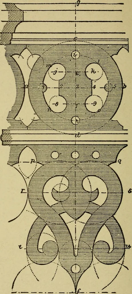 An illustration from Easy steps in architecture and architectural drawing .., 1915, leaf 615