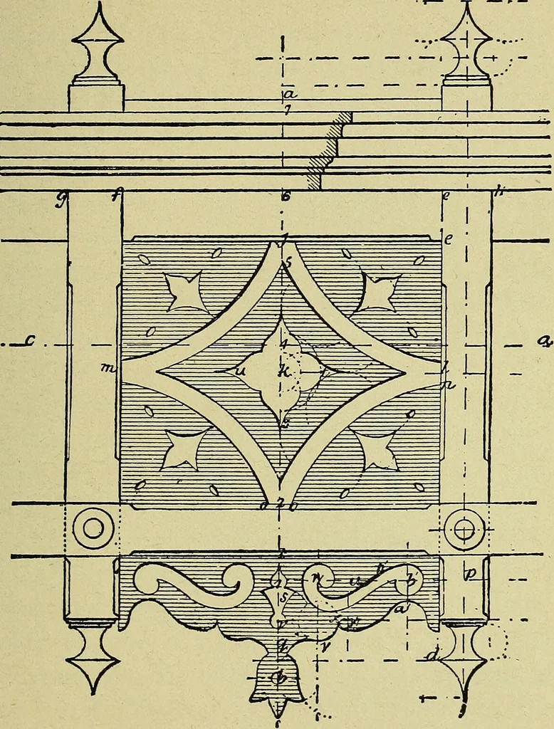 An illustration from Easy steps in architecture and architectural drawing .., 1915, leaf 618