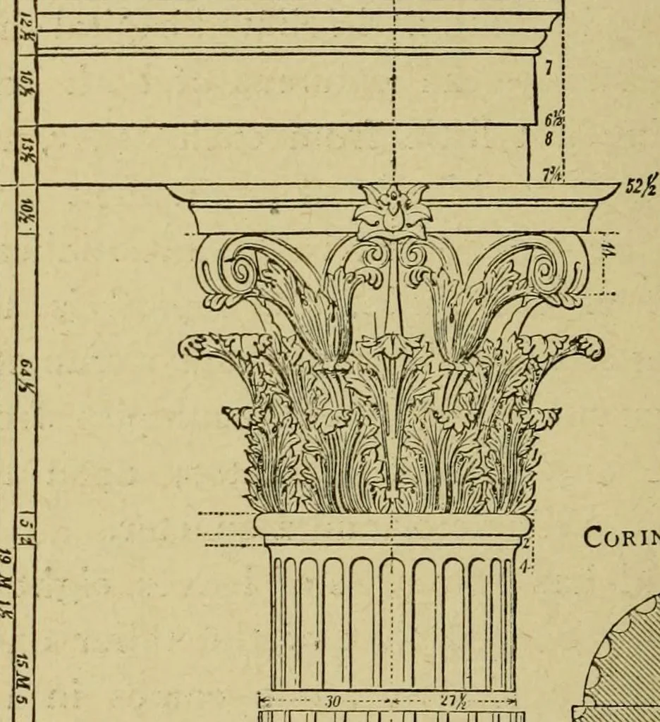 An illustration from Easy steps in architecture and architectural drawing .., 1915, leaf 661