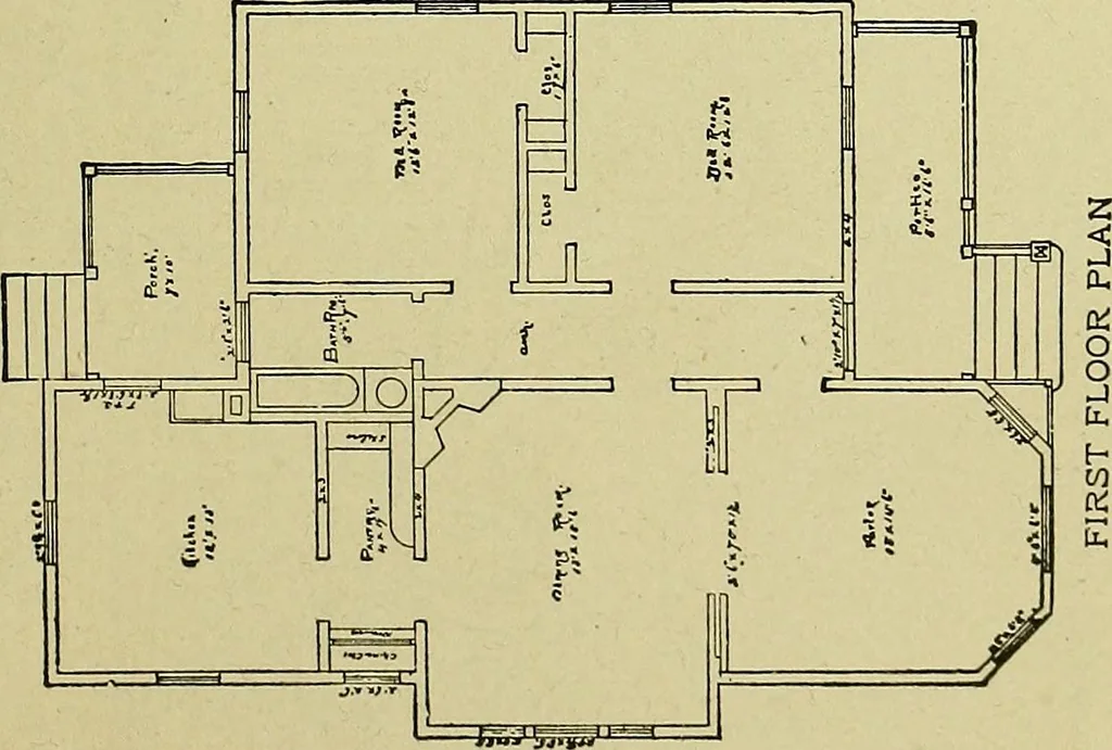 An illustration from Easy steps in architecture and architectural drawing .., 1915, leaf 702
