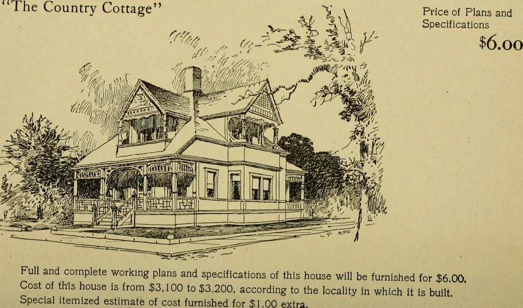 An illustration from Easy steps in architecture and architectural drawing .., 1915, leaf 703